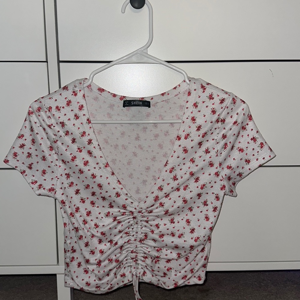 Shein V-neck tie top